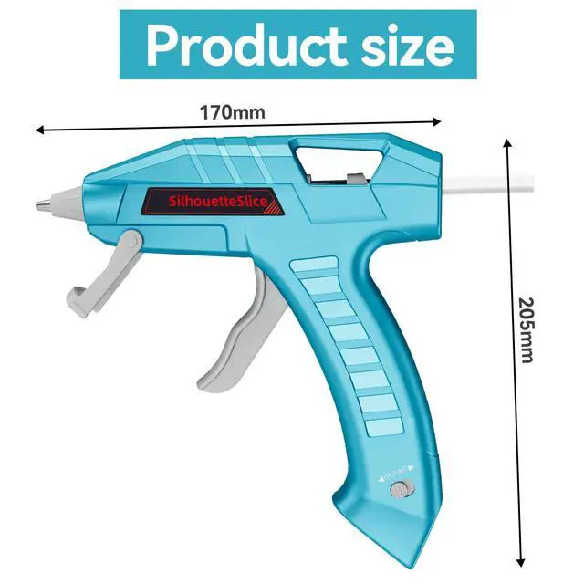 Alt view image 3 of 6 - Cordless Hot Glue Gun Fast Preheating Glue Gun and Sticks Set with 2600mAh USB-C Rechargeable Battery 30 Premium Glue Sticks Compact Size Ideal for Crafts DIY Projects and Repairs