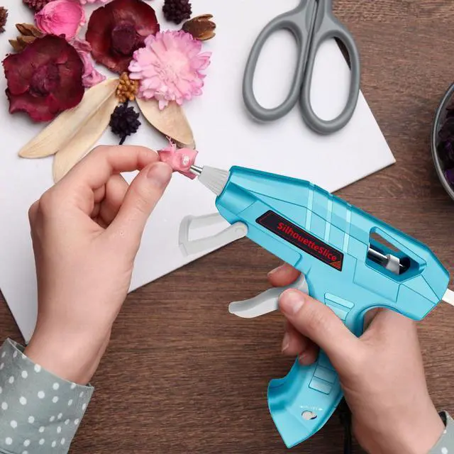 Alt view image 6 of 6 - Cordless Hot Glue Gun Fast Preheating Glue Gun and Sticks Set with 2600mAh USB-C Rechargeable Battery 30 Premium Glue Sticks Compact Size Ideal for Crafts DIY Projects and Repairs