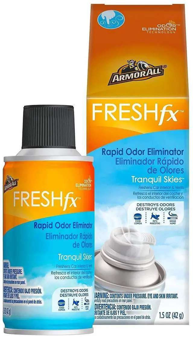Main image of Fresh FX Car Odor Eliminator Spray, Car Air Freshener Spray, Tranquil Skies Scent, 1.5 Oz