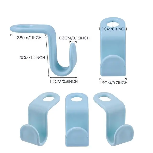 Alt view image 2 of 7 - Clothes Hanger Connector Hooks Plastic Cascading Hanger Saving Organizer Hanger Hooks for Heavy Duty Clothes Closet(20 Pieces)