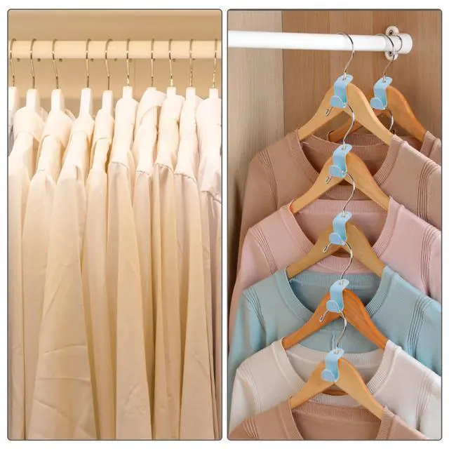 Alt view image 7 of 7 - Clothes Hanger Connector Hooks Plastic Cascading Hanger Saving Organizer Hanger Hooks for Heavy Duty Clothes Closet(20 Pieces)