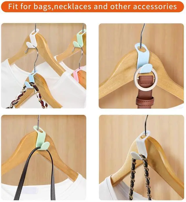 Alt view image 5 of 7 - Space Saving Hanger Extender Hooks 50PCS Clothes Hanger Connector Hooks Closet Organizer for Plastic Hangers