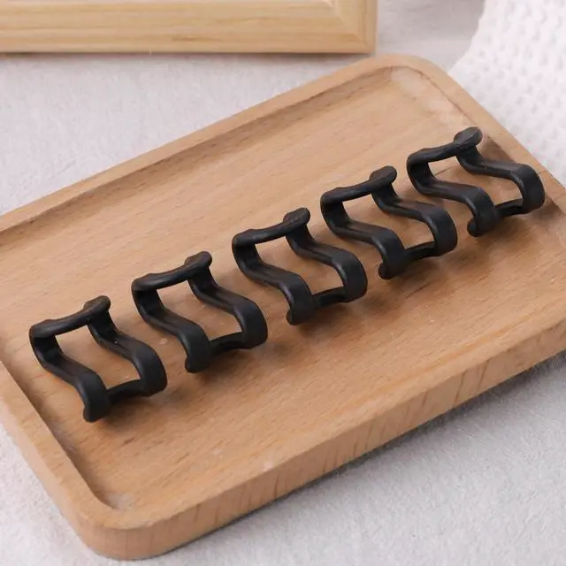 Alt view image 5 of 6 - Hanger Hooks Space Saving, 60PCS Clothes Hanger Connector Hooks Closet Space Savers for Hanging Clothes, Black