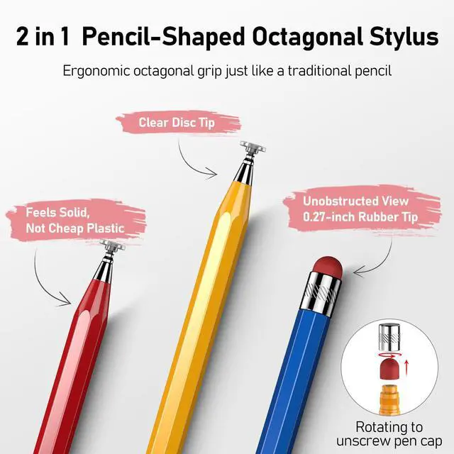 Alt view image 2 of 7 - Stylus(5 PCS),Stylus Pen for Touchscreen,Switch,iPad.Universal Stylus