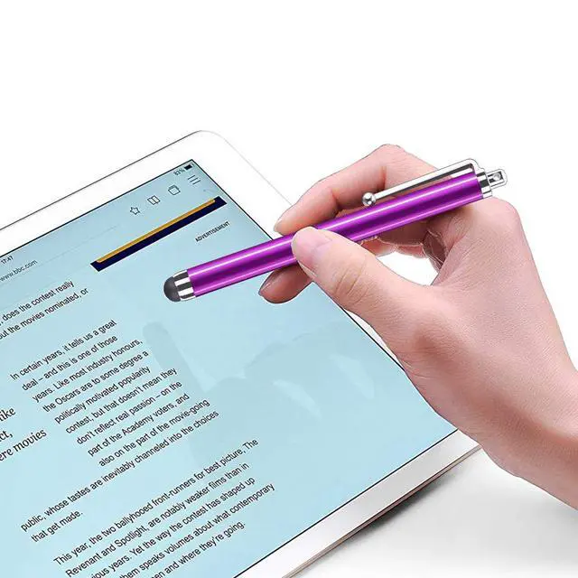 Alt view image 4 of 6 - Assorted Colors Stylus Pen Universal Touch Screen Capacitive Stylus for Kindle Touch Screen, for Apple iPad iPhone Xs Max, XS, X, for All Cell Phone,All Tablets (5 Pack)