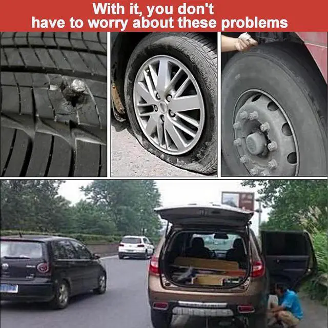 Alt view image 6 of 7 - 60 Pcs Tire Repair Plugs, Tire Repair Gum for Tubeless Puncture,Tires Strings Rubber Plug Tool for Car, RV, SUV, ATV, Motorcycle, Truck,Tractor
