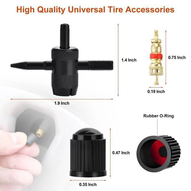 Alt view image 5 of 7 - Tire Repair Kit, 48Pcs Tire Repair Tool with Plugs & Nail, Professional Heavy Duty Emergency Flat Tire Repair, Repair Tire for Car, RV, SUV, Jeep, UTV, Truck, Motorcycle, Tractor, Mower, Wheelbarrow