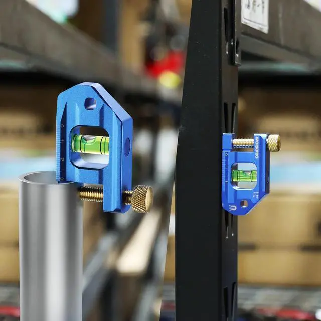 Alt view image 6 of 6 - Conduit Bending Level, Small Torpedo Magnetic Level, Bubble Vial for 90° Measurement, Aluminum Alloy Construction, 2.5-inch, Cobalt Blue