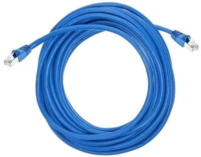 Alt view image 4 of 6 - 25FT 24AWG Cat6A 500MHz STP Ethernet Bare Copper Network Cable - Blue