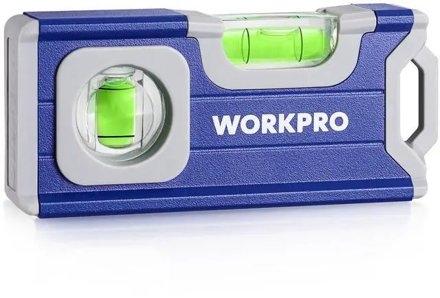 Main image of 4-1/2 Inch Mini Magnetic Pocket Level, Aluminum Alloy, Cobalt Blue
