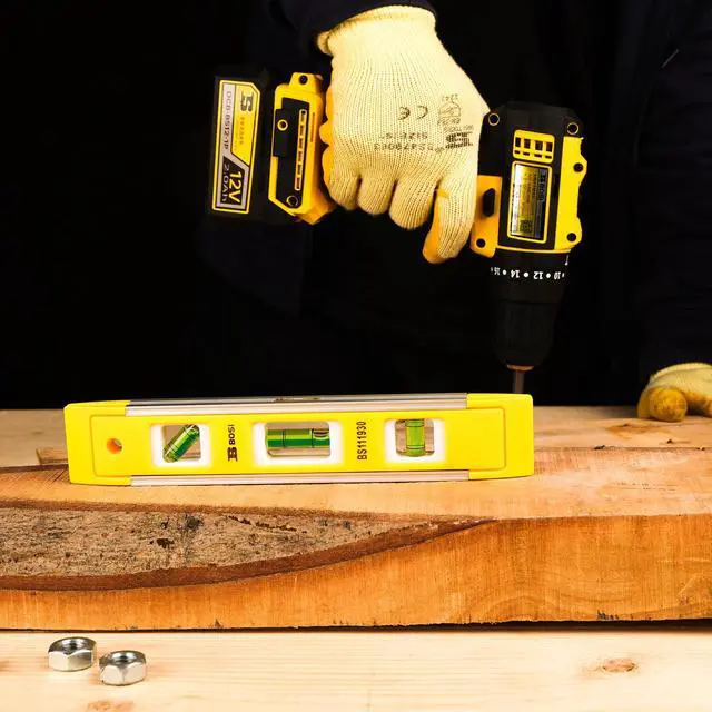 Alt view image 6 of 7 - 9 Inch Magnetic Torpedo Level, Magnetic Box Level 45°/90°/180° Bubbles, Small Level Tool for Measuring