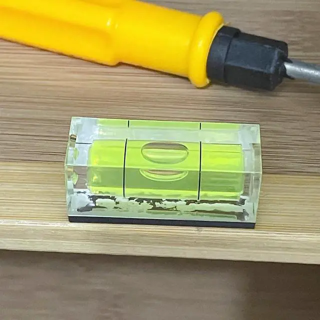Alt view image 7 of 7 - 2Pcs Bubble Spirit Level with Magnetic Base 15x15x40mm Single Line Small Square Bubble Levels Measuring Layout Tools Levels