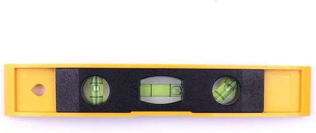 Main image of 9 Inch Torpedo Level, Magnetic Box Level with 45°/90°/180°Bubbles, Shock Resistant Tool for Measuring-1 Pack (Yellow)