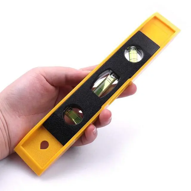 Alt view image 4 of 6 - Magnetic Torpedo Level, 3 Bubble Spirit Magnetic Ruler Level Measuring Instrument Tool (9" level)