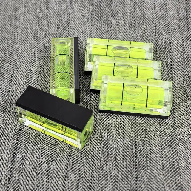 Alt view image 2 of 7 - 5Pcs Magnetic Small Bubble Levels 29x10x12mm Mini Square Bubble Spirit Level Measuring Layout Tools (29mm)