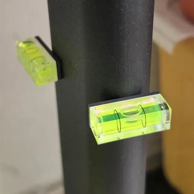 Alt view image 5 of 7 - 5Pcs Magnetic Small Bubble Levels 29x10x12mm Mini Square Bubble Spirit Level Measuring Layout Tools (29mm)