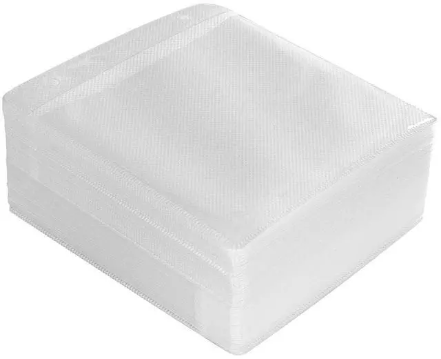 Alt view image 6 of 7 - CD Sleeve Case,Double-Sided Refill Plastic Sleeve for CD and DVD Storage Binders,100 Pack (White1)