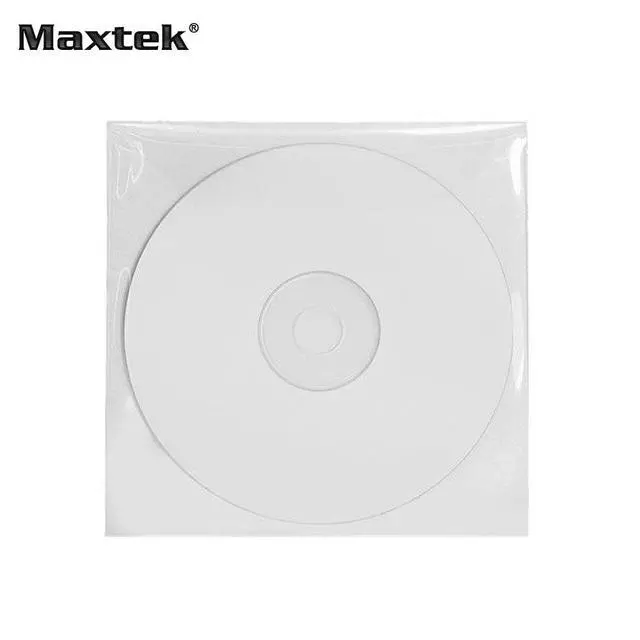 Alt view image 2 of 2 - 100 Pieces Clear Transparent CPP Plastic CD DVD Sleeves Envelope Holder, 100 Micron Thickness.