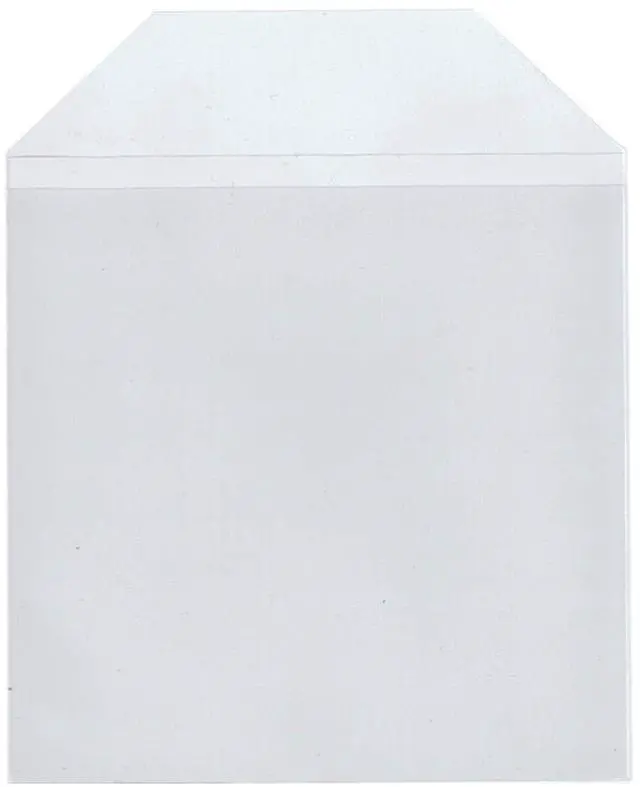 Main image of 100 Pieces Clear Transparent CPP Plastic CD DVD Sleeves Envelope Holder, 100 Micron Thickness.