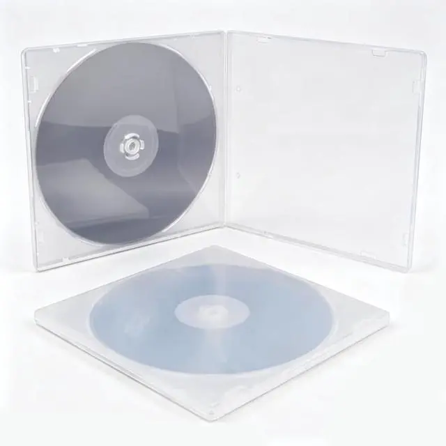 Alt view image 2 of 5 - 10 Pack 5.2mm CD Case Slim Single Super Clear PP Poly Plastic CD DVD Case Disc Storage Wallets
