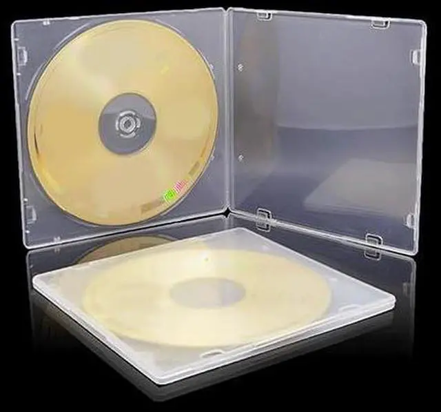 Alt view image 4 of 5 - 10 Pack 5.2mm CD Case Slim Single Super Clear PP Poly Plastic CD DVD Case Disc Storage Wallets