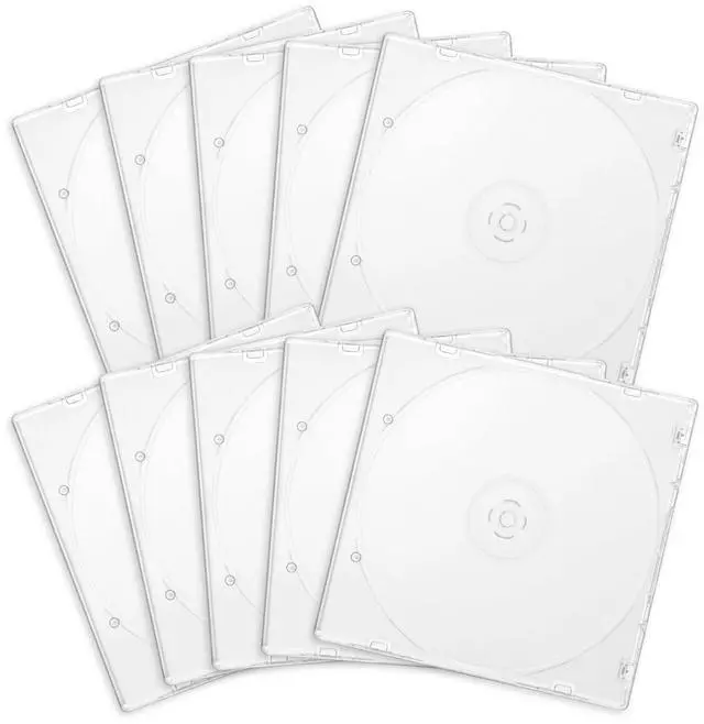Main image of 5mm Standard Single Clear CD Case 10 Pcs CD Jewel Cases