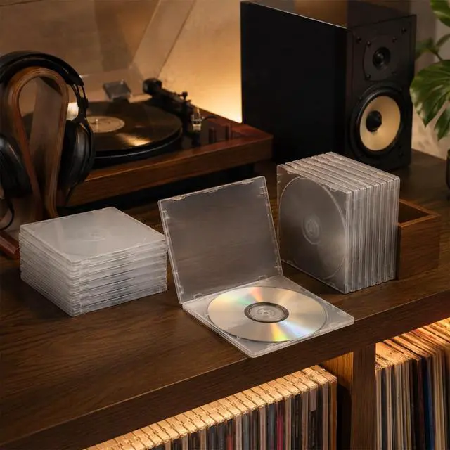 Alt view image 5 of 7 - 5mm Standard Single Clear CD Case 10 Pcs CD Jewel Cases
