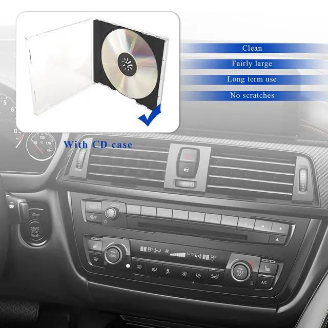 Alt view image 6 of 6 - 6 PCS Standard Single Clear CD Jewel Case, 10 mm Slim Plastic DVD Storage Cases with Assembled Tray, Universal Single CD Protective Cover Replacement for Most Vehicles