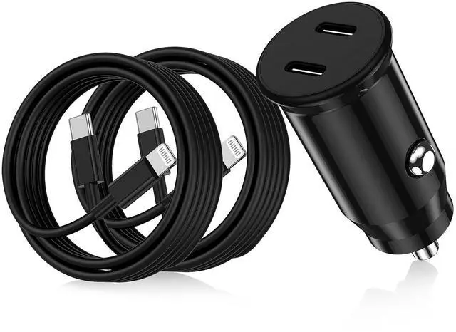 Main image of Fast Car Charger for iPhone, Dual PD USB C Fast Car Charging Adapter and Type C to Lightning Cable Cord for Apple 14 Pro/14 Pro Max/14/13 Pro/13 Max/12 Mini/12/11/X/XS/SE/7S/6 Plus/5S,for iPad
