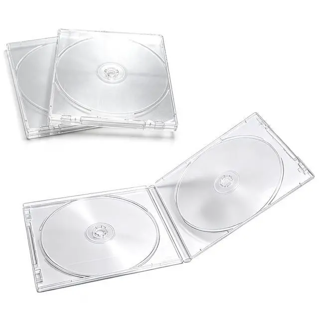 Alt view image 4 of 6 - 4 PCS CD Jewel Case Transparent Plastic CD DVD Protective Cover for Protection Replacement (9 mm Slim)
