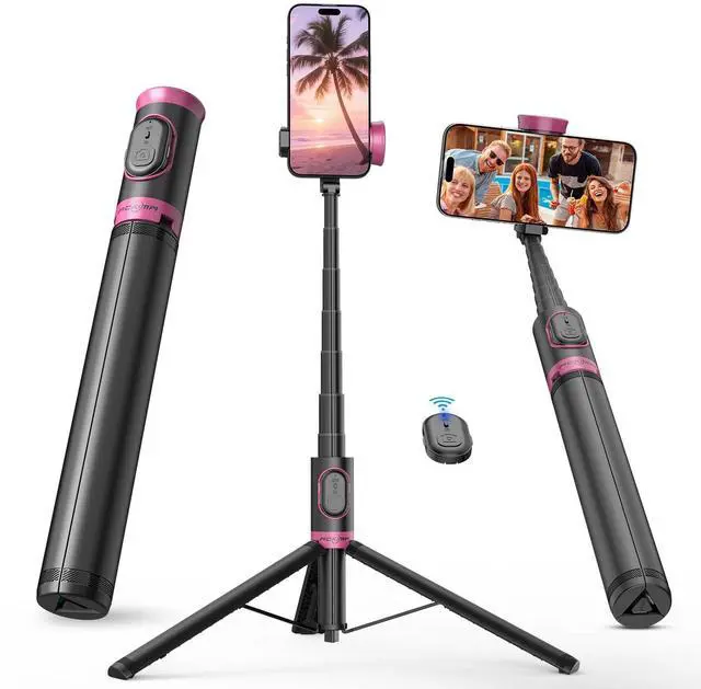 Main image of 67" Selfie Stick Tripod, All in One Phone Tripod with Wireless Remote, Extendable Compact Tripods Portable Travel Stand for iPhone Android Selfie/Video Recording/Live Stream/Vlog