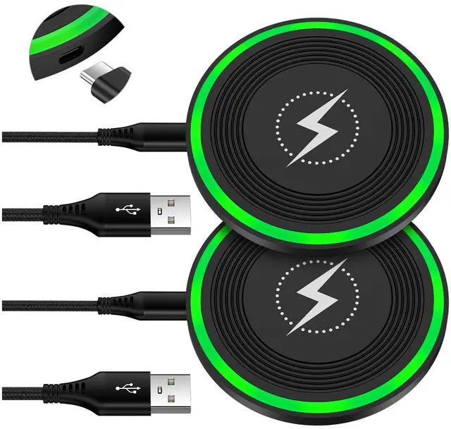 Main image of Fast Wireless Charging Pad for Samsung Galaxy S26/S25 Edge/S25 Ultra/S25+/S24 FE/Z TriFold/Z Fold7/Z Flip7, 2Pack 15W Fast Wireless Android Charger Station for Google Pixel 10a 9a 8a, iPhone 16 Pro 15