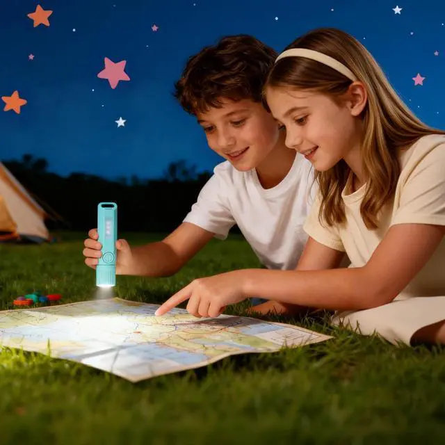Alt view image 2 of 7 - 3 Pack Rechargeable Flashlights USB C Mini LED Flashlights, Camping Lantern Combo Flashlight, Ultralight Zoomable Flashlight for Gift Camping Hiking Night Reading Halloween Gifts Stocking Stuffers
