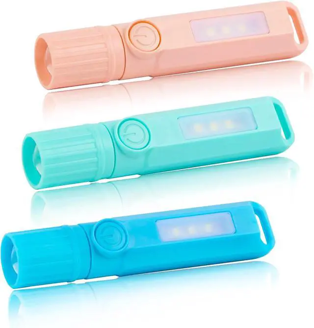 Alt view image 6 of 7 - 3 Pack Rechargeable Flashlights USB C Mini LED Flashlights, Camping Lantern Combo Flashlight, Ultralight Zoomable Flashlight for Gift Camping Hiking Night Reading Halloween Gifts Stocking Stuffers