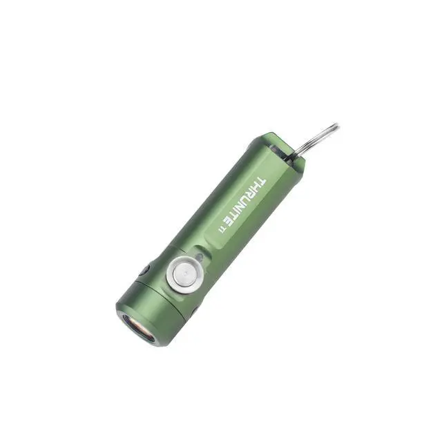 Main image of Ti Keychain Flashlight, USB-C Rechargeable Mini Flashlight, 650 Lumens with Magnetic Tailcap, IPX-6 Waterproof EDC Pocket Light for Camping, Everyday Carry (Dark Green)