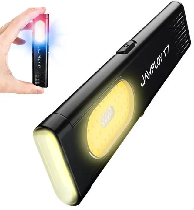 Main image of Pocket Flashlight Rechargeable EDC Flashlight, 675LM, Dual Light Source with 7 Modes/Red & Blue Strobe, Clip-on Light, IPX4 Magnetic LED Flashlight for Emergency, Signaling/Cycling/Outdoor