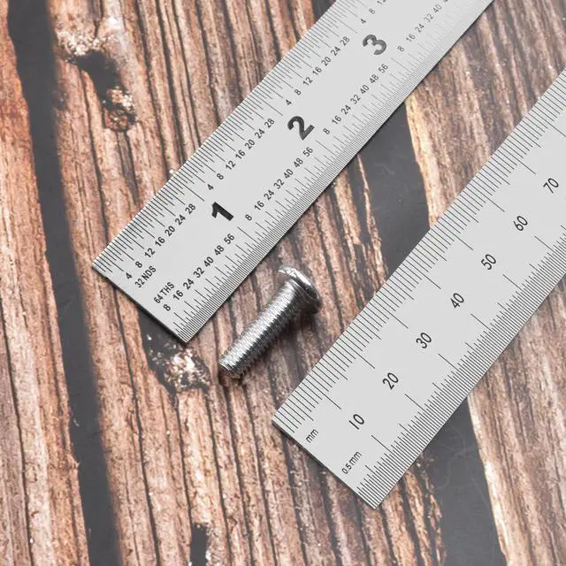 Alt view image 3 of 7 - Machinist Ruler - Metal Rulers Pack of 4, 6/8/12/14 Inch Metric MM Ruler, Stainless Steel