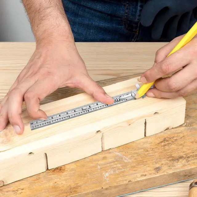 Alt view image 5 of 7 - 6 Pcs Metal Pocket Ruler 6 Inch - Stainless Steel Machinist Ruler with Detachable Clips - Slide Dual Scale Measurement Precision Rulers for School Office Engineering