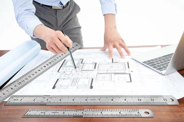Alt view image 6 of 7 - 3 Pack Stainless Steel Ruler Set, 6 Inch 8Inch & 12 Inch (15cm 20cm & 30cm) Double-Sided Scale Ruler, Metric and Imperial Dual Markings, Ideal for Drawing, Household, Office and Engineering Use