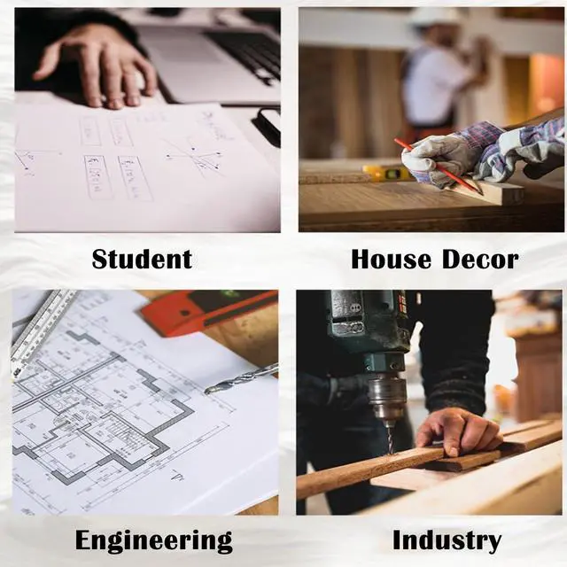 Alt view image 3 of 7 - Steel Rulers 6 8 12 16 inch Imperial Metric Systems Thick Metal Deeper Clear Scale School Students Drafting Architect Carpenter Engineer Measuring Tool