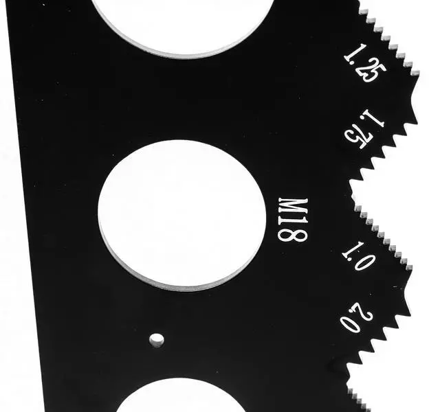 Alt view image 7 of 7 - ME210G Metric and Imperial Metal Thread Pitch Multi-Gauge with Carrying Case, Two Pack, Black