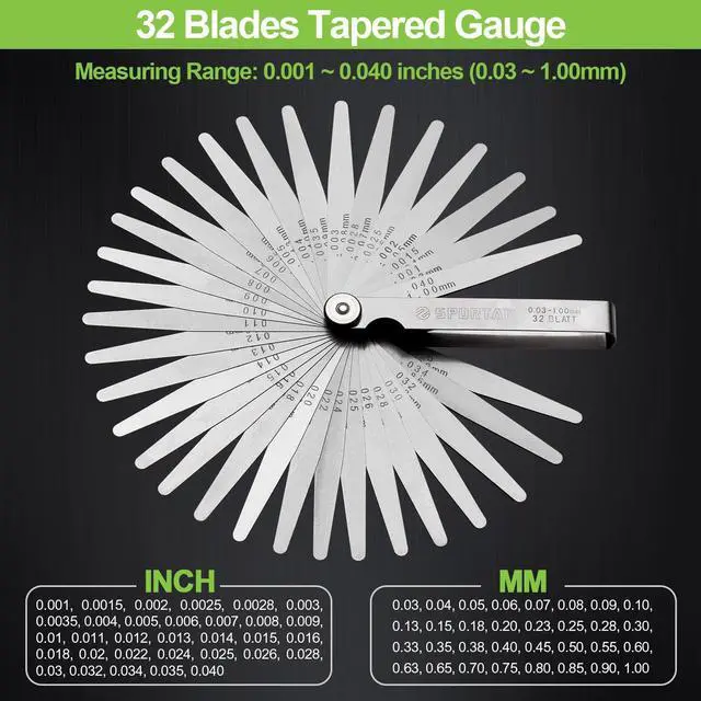 Alt view image 2 of 5 - Feeler Gauges 0.001-0.04" (0.03-1.00mm) 32 Blades