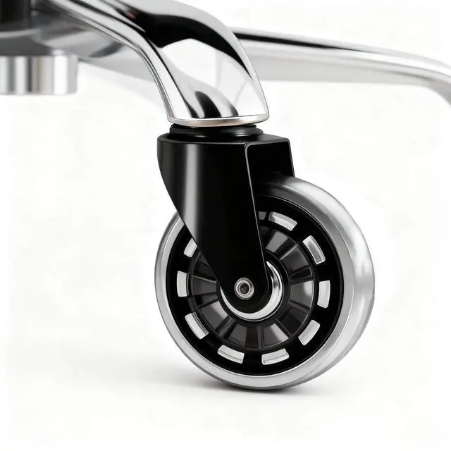 Alt view image 2 of 7 - Wheels for Office Salon Chair Replacement Universal Fit 3 Inch Casters Heavy-Duty, Fits 98% Chair for All Floor (5)