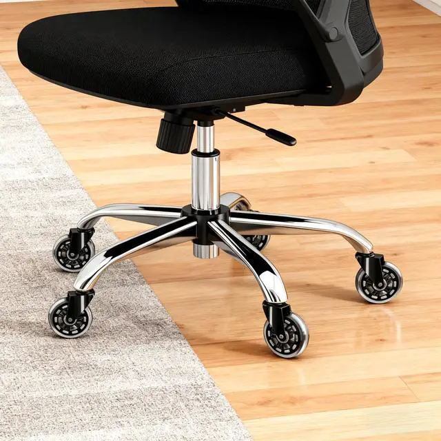 Alt view image 6 of 7 - Wheels for Office Salon Chair Replacement Universal Fit 3 Inch Casters Heavy-Duty, Fits 98% Chair for All Floor (5)
