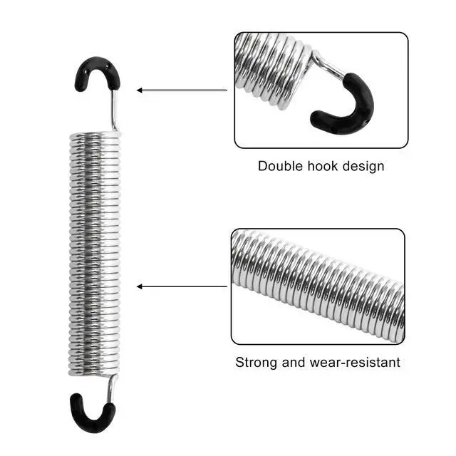 Alt view image 3 of 7 - 5-1/2 inch Overall Length Recliner Sofa Chair Tension Springs | Pack of 2