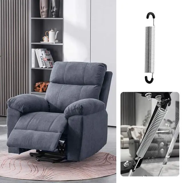 Alt view image 7 of 7 - 5-1/2 inch Overall Length Recliner Sofa Chair Tension Springs | Pack of 2