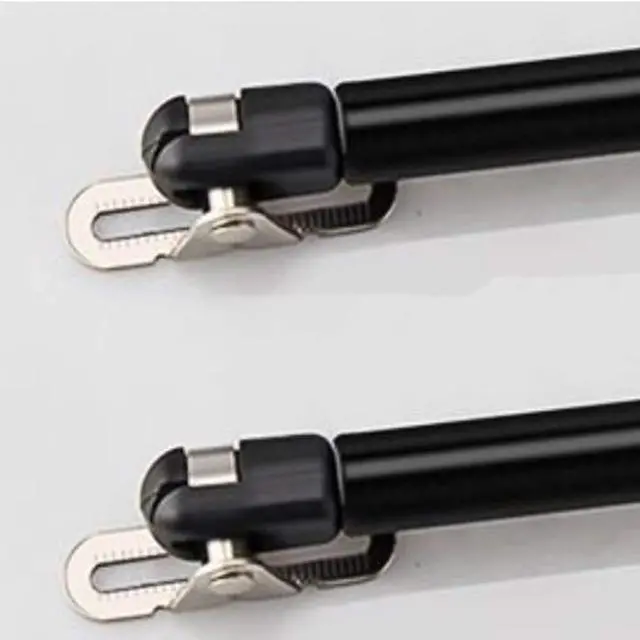 Alt view image 2 of 6 - 2 Pack Extended 10 inch Gas Prop Force 50N/11LB Gas Struts Black Gas Springs/Window Lift and Lid Support/Gas Shocks for RV Bed Platform/Floor Hatch/Outdoor Bench/Cabinet/Tool Box/Truck Canopy