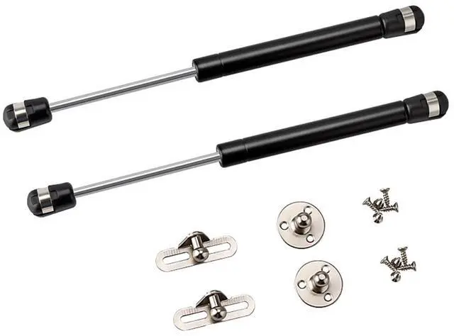 Main image of 2 Pack Extended 10 inch Gas Prop Force 100N/22LB Gas Struts Black Gas Springs/Window Lift and Lid Support/Gas Shocks for RV Bed Platform/Floor Hatch/Outdoor Bench/Cabinet/Tool Box