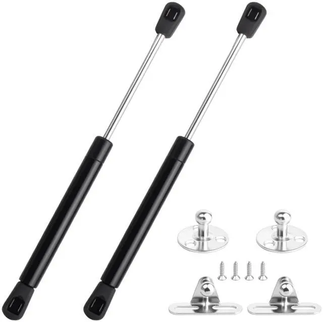 Main image of 2 Pack Gas Struts, 10 Inch 33Lbs/150N Gas Strut Shock Spring Lift for Window Lift and Lid Support/Gas Shocks for RV Bed Platform/Floor Hatch/Outdoor Bench/Cabinet/Tool Box (150N)