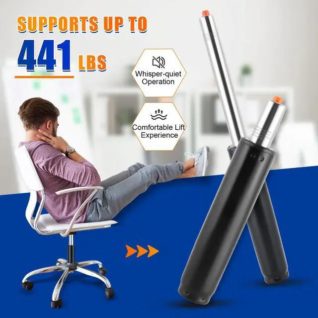 Alt view image 6 of 6 - Gas Lift Cylinder Replacement for Office Chairs | 5 inch Long Extension Stroke Adjust Universal Size Lift Cylinder Compatible with Most Standard Office Seating Black